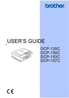 Brother DCP 157 C manual. Camera Instructions.